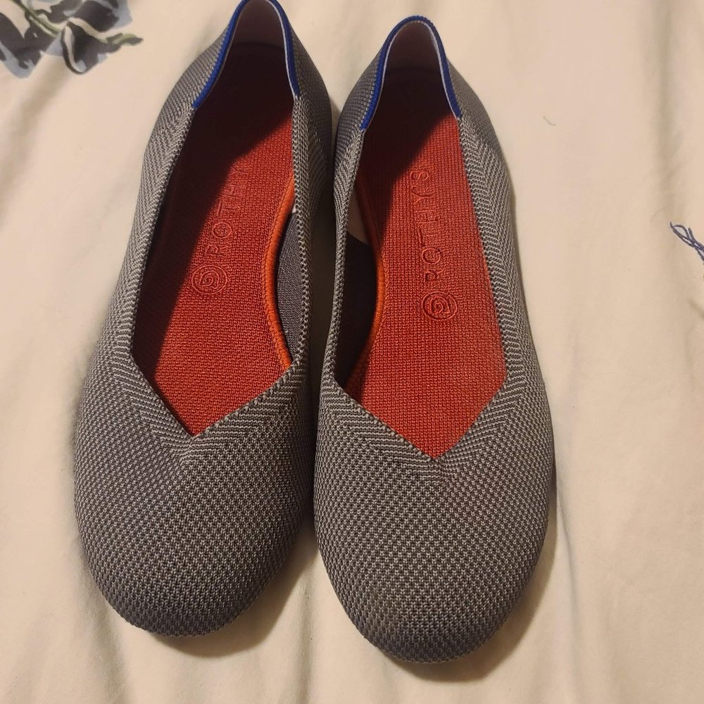 Rothy's Flat Shoes Gray 10.5